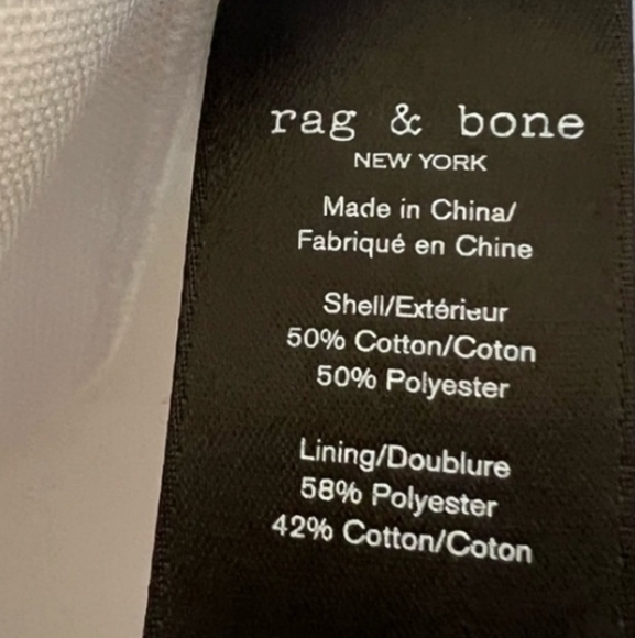 NWT $600 Rag & Bone Sid Piqué Knit Jacket Sz 10 Medium white - Picture 4 of 10